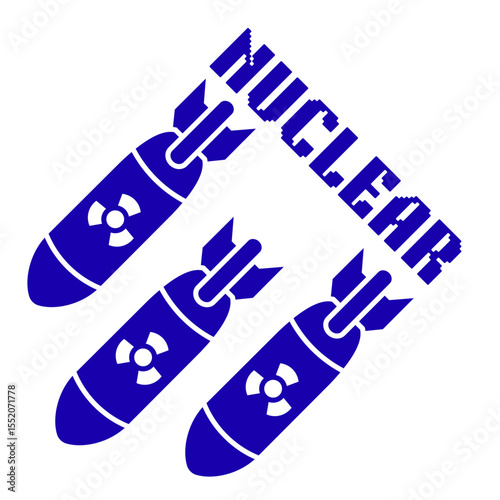 illustration of a nuclear missile bomb rocket image