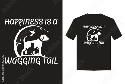 animal love motivational t-shirt design with good vibe