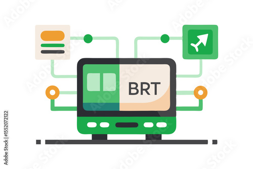 smart brt green route symbol