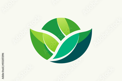 rotating dual curved leaf icon