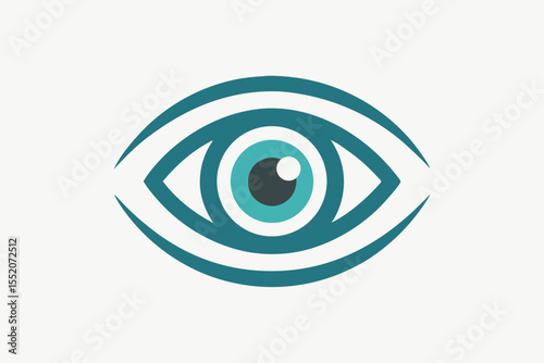 eye logo curved stroke style
