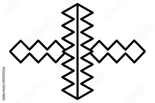 zigzag shape connector modular central