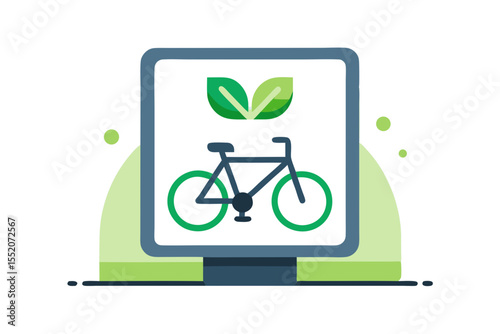 bike share leaf smart symbol