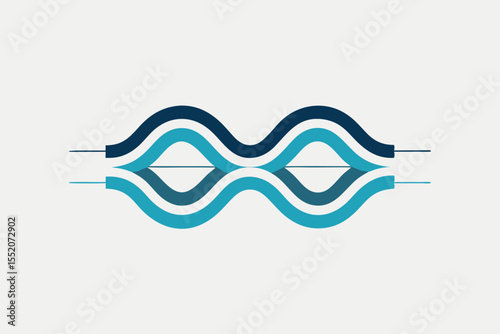 wavy line abstract rhythm unity