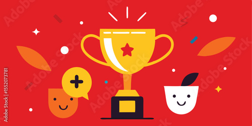 Celebrate success achievement award trophy winner positive