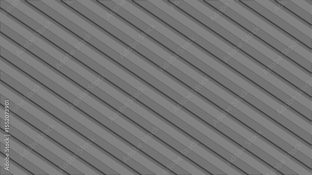 Obraz premium An abstract 3d stripes gray background. Diagonal layers texture with shadows.
