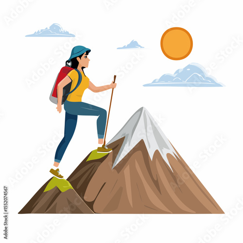girl on the mountain
