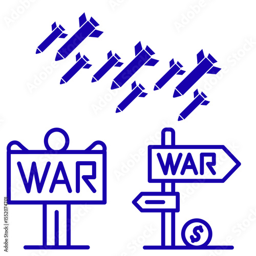 illustration of war icon image
