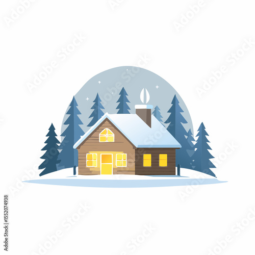house in winter