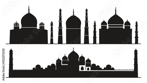 taj mahal vector illustration