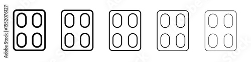 tablets icon simple vector outline logo