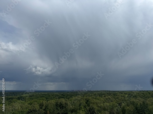 Beautiful skyscape with picturesque clouds