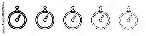 timer icon simple vector outline logo