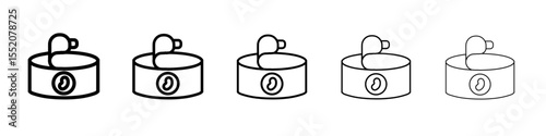 tin can icon simple vector outline logo