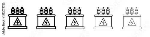 transformer icon simple vector outline logo