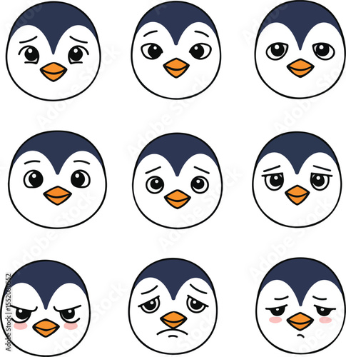 Penguin Emojis: Nine Cute Expressions