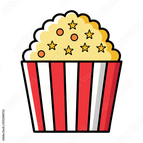 popcorn in a basket icon