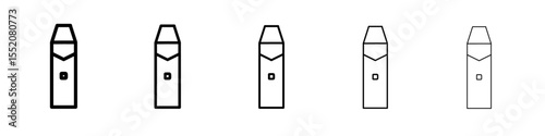 vape icon simple vector outline logo