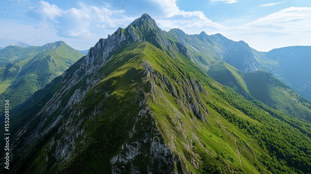 Obraz premium panoramic view of the mountain, landscape of the mountain