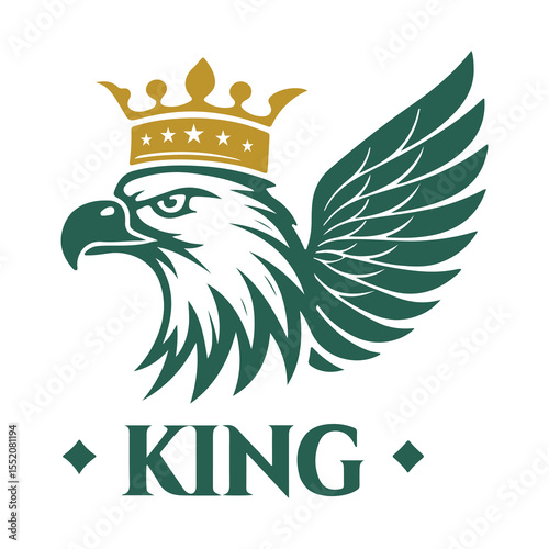 American eagle head logo emblem vector design