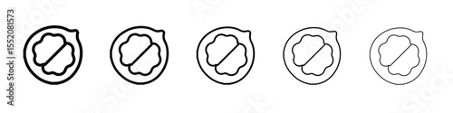walnut icon simple vector outline logo