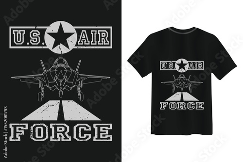 Us air force jet t shirt design