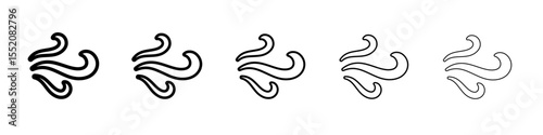 wind icon simple vector outline logo