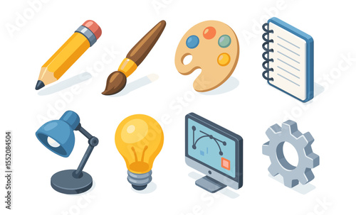 Artistic tools and creative workstation elements