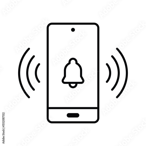 Phone with vibration and call icon
