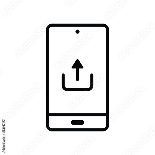 Phone with share icon