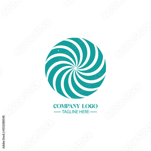 Abstract Swirl Logo: A visually engaging logo featuring an abstract swirl design, creating a dynamic and modern look, embodying the essence of innovation and growth.