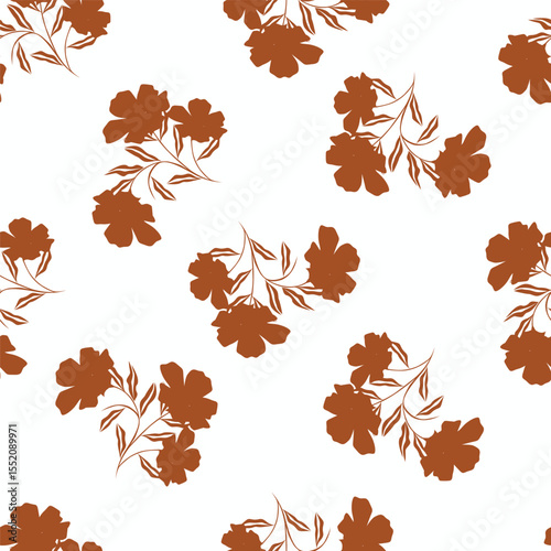 vintage floral seamless pattern. Rich with nostalgia and classic elegance, this pattern evokes the charm of a bygone era for print and textile