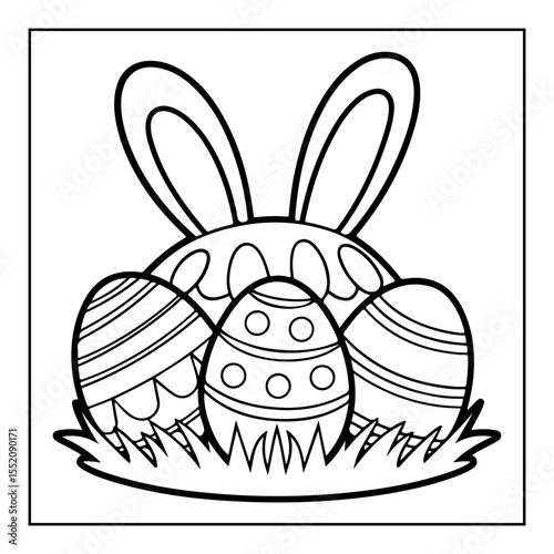 happy easter day coloring pages