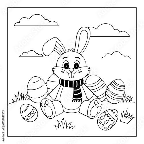 happy easter day coloring pages