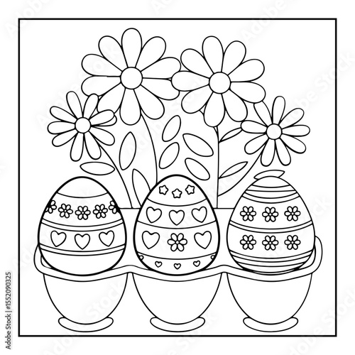 happy easter day coloring pages