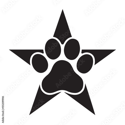 Smiling cartoon animal star illustration for a poker game card design