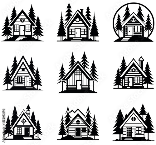 Rustic Home & Forest Vector Art