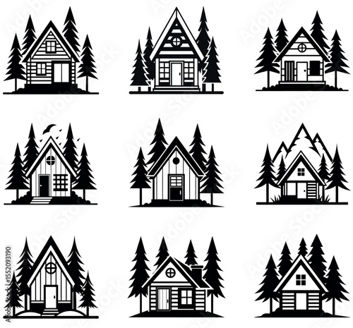 Rustic Home & Forest Vector Art