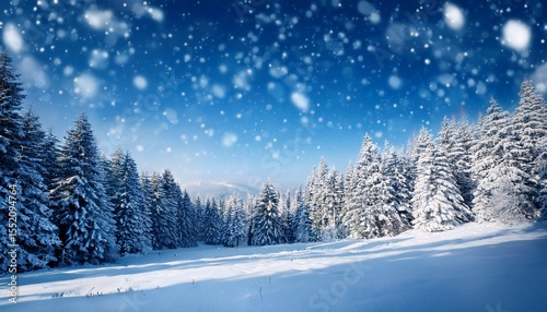 softly falling snowflakes gently settle on a winter landscape snowy scene serene snowfall