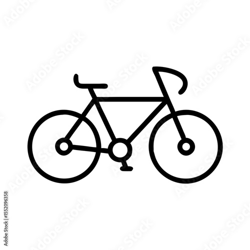 Bike bicycle cycling vector illustration for transportation fitness and outdoor activity design concept