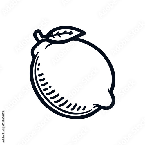 Lemon fruit icon vector