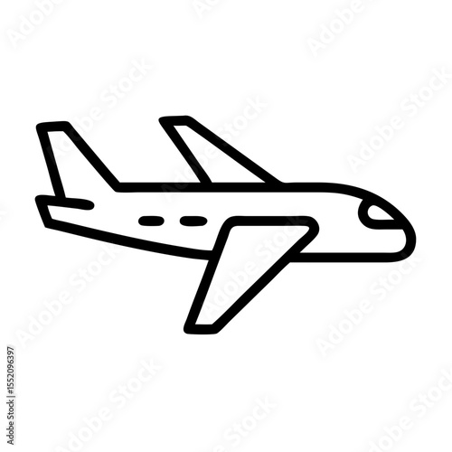 Airplane vector illustration for travel design airline icon flight transport jet aviation tourism plane holiday