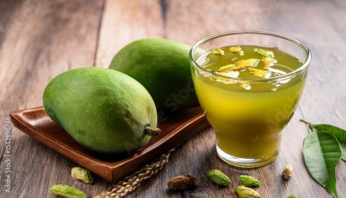 aam panna panha or salty and sweet green mango juice