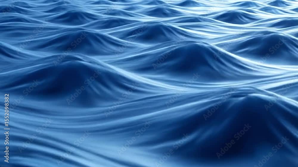 Animation showing fluid waves with trailing motion blur