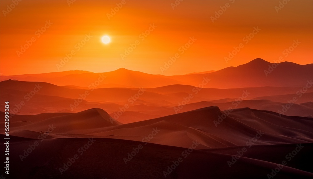 Fototapeta premium vibrant gradient of warm orange and red colors