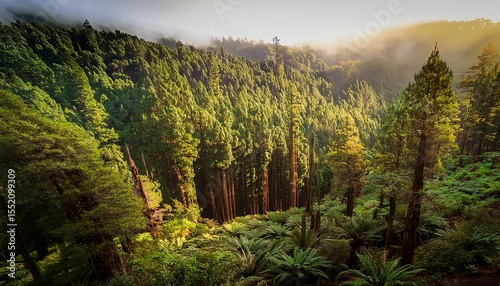 redwoods forrest in rotorua new zealand