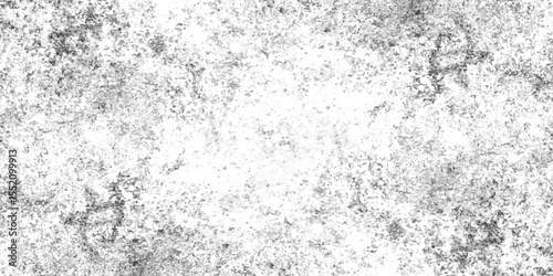 Abstract black and white grunge style texture, Concrete wall with cracks and scratches which can be used as a background, Texture of dust particle and dust grain on white background.	
