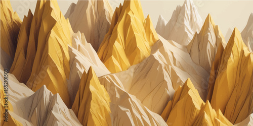 Golden ears of wheat on a crumpled, vintage parchment surface