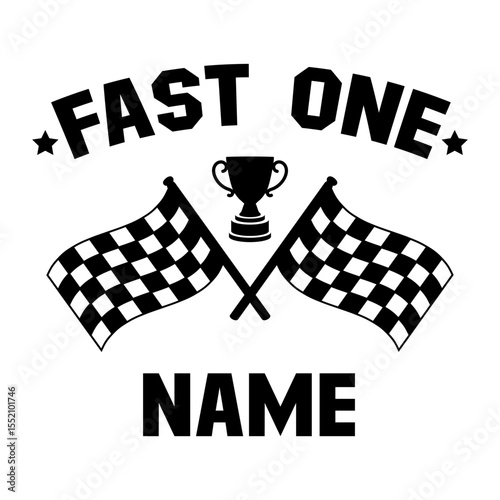 Fast One Racing Checkered Flag Trophy