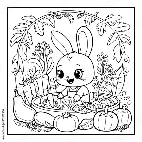 cute animal coloring pages isolated